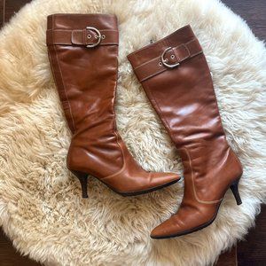 COACH Justine Knee High Side Zip Boot